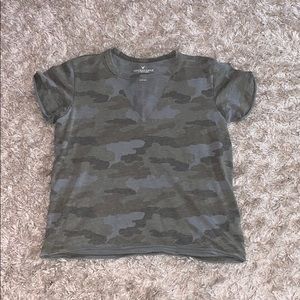 American eagle outfitters cut out army t-shirt